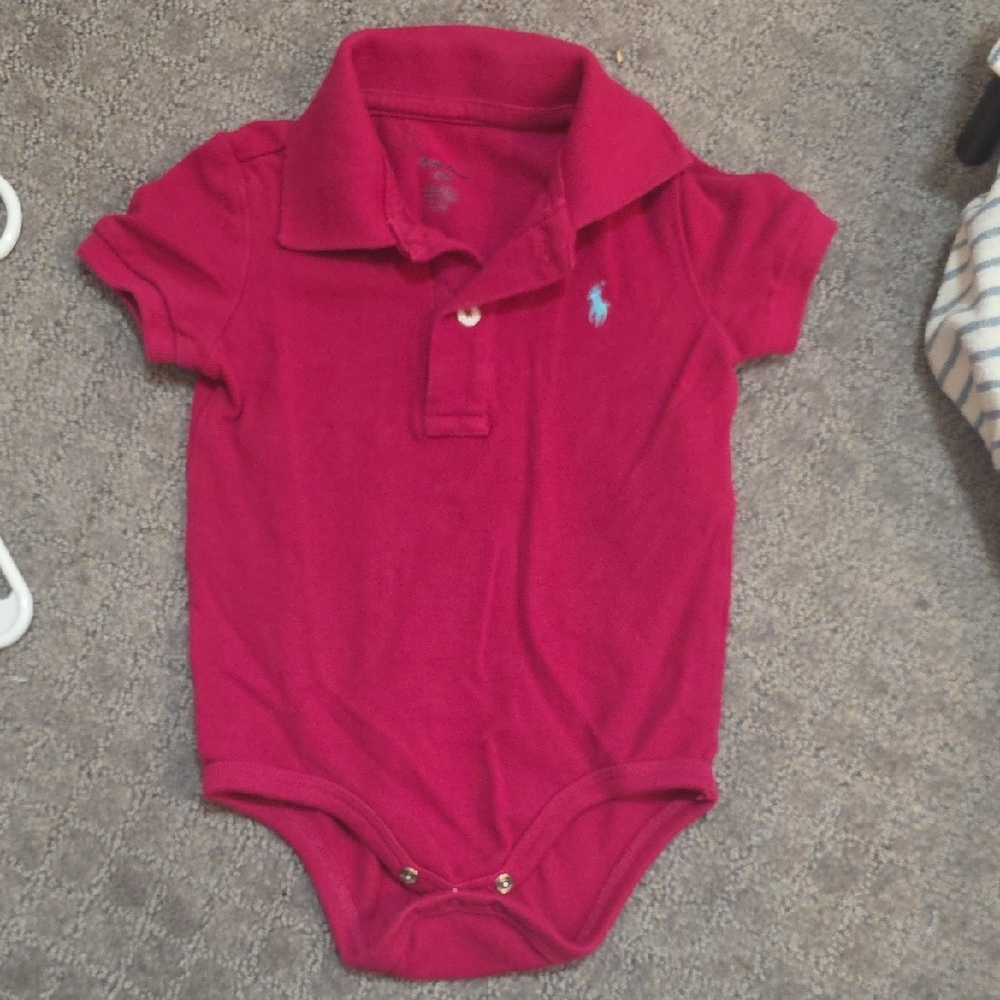 Ralph Lauren Fuchsia Baby Bodysuit